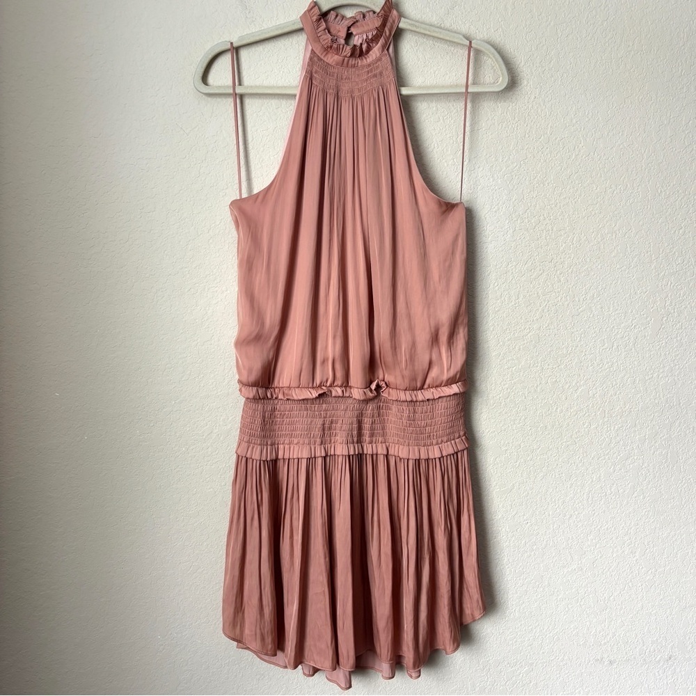 Blue Life Blush Pink Halter Mini Dress